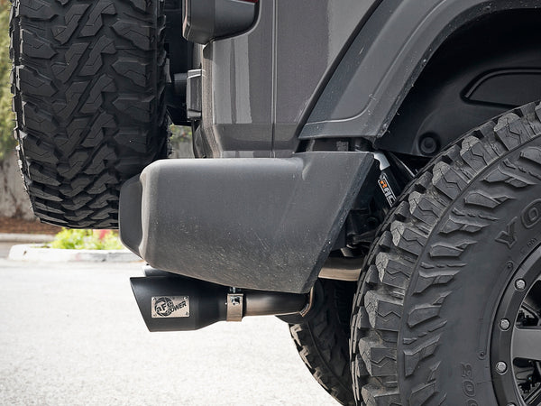 aFe Rebel Series 2.5in 409 SS Axle-Back Exhaust w/ Black Tips 2018+ Jeep Wrangler (JL) V6 3.6L