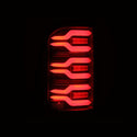 AlphaRex 19-21 Dodge Ram 1500 Luxx-Series LED Tail Lights Black w/Activ Light/Seq Signal