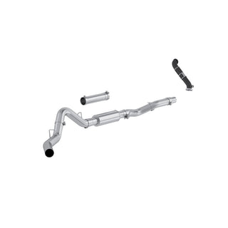 MBRP 06-07 Chevy Silverado / GMC Sierra 2500/3500HD 4in OD CatBack Single Side Exit w/ Downpipe - AL