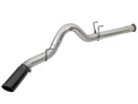 aFe ATLAS 5in DPF-Back Alum Steel Exhaust System w/Black Tip 2017 Ford Diesel Trucks V8-6.7L (td)