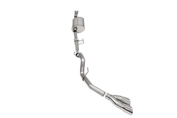 Corsa 2021-2025 Ford F-150 SuperCab/6.5in Bed 3.5L V6 Sport Cat-Back Single Side Exit-Polished