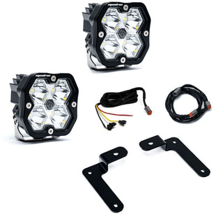 Baja Designs 18-25 Jeep JL/JT / 20-25 Gladiator Squadron Spt 2.0 A-Pillar SPTSMN w/UP (Spot) - Clear
