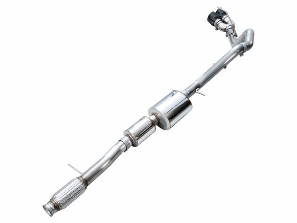 AWE Tuning 2021+ GMC Tahoe/Yukon 5.3L 0FG Side Exit Catback Exhaust - Diamond Black Tips