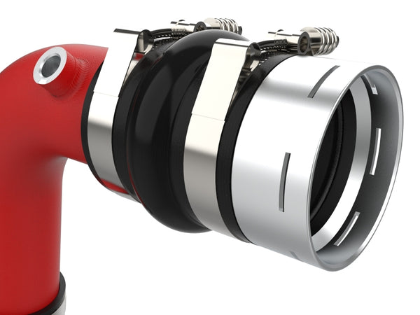 aFe 23-25 Ford F250/F350 Super Duty V8-6.7L BladeRunner Aluminum Hot & Cold Charge Pipe Kit - Red