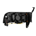 AlphaRex 94-01 RAM 1500 LUXX LED Proj Headlights Alpha-Blk w/Activ Light/Seq Signal/SB DRL