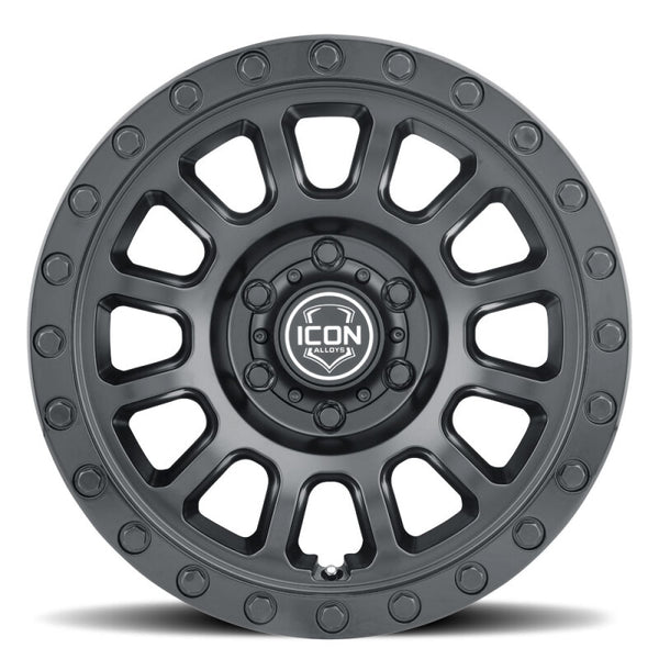 ICON Hulse 17 X 8.5 / 6 X 5.5 / 25mm Offset / 5.75in BS Double Black