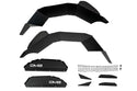 DV8 Offroad 20-24 Jeep Gladiator JT Rear Inner Fender Liners - Satin Black