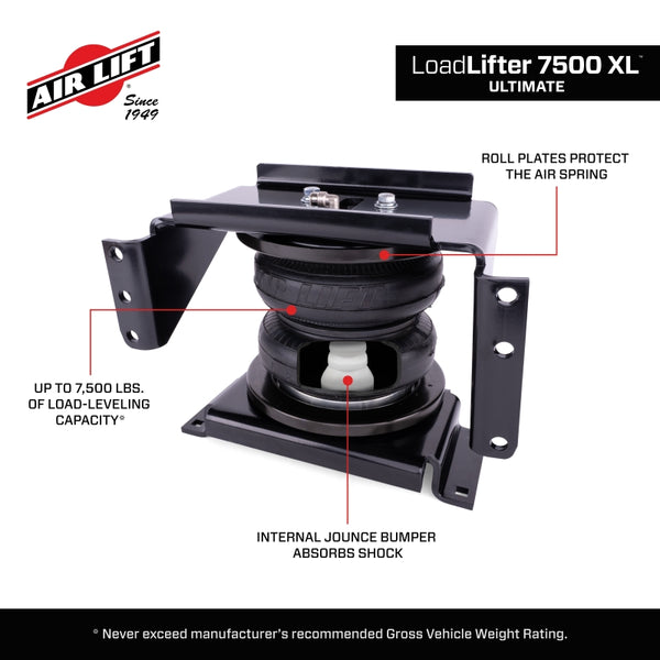 Air Lift LoadLifter 7500 XL Ultimate Air Spring Kit 16-25 Chevy/GMC Silverado/Sierra 3500HD