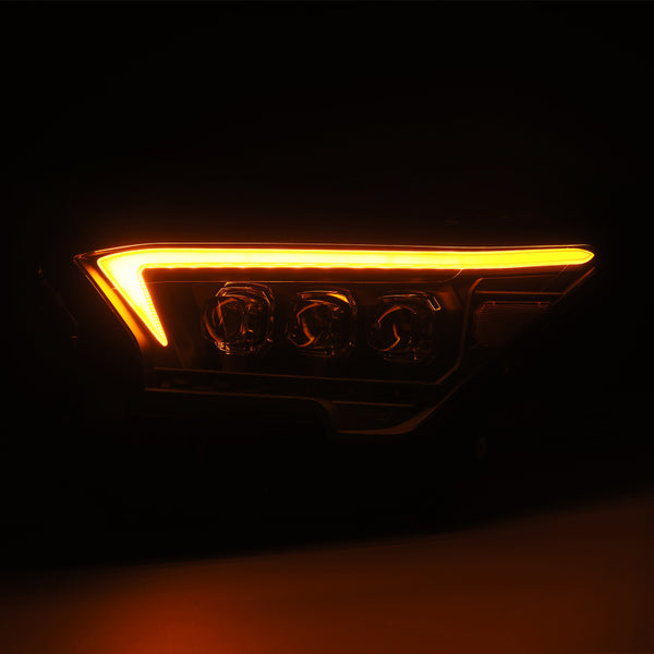 AlphaRex 2023+ Toyota Tacoma NOVA-Series LED Proj Headlights Black w/Actv Light & Seq. Sig + DRL