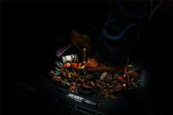 Husky Liners 11-12 Ford SD Crew Cab WeatherBeater Combo Tan Floor Liners (w/o Manual Trans Case)