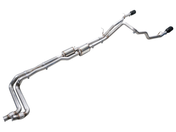 AWE Tuning 2025+ RAM 1500 3.0TT Rebel 0FG Cat-Back Exhaust w/ Diamond Black Tips