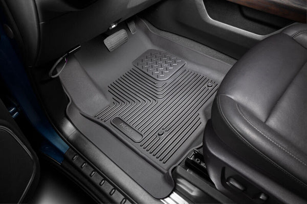 Husky Liners 19-23 Chevrolet Silverado 1500 Crew Cab WeatherBeater Blk Front & 2nd Seat Floor Liners