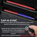 Putco 11-23 Dodge Durango Blade Rocker Kits Sideliners - Red/Blue w/ White Override