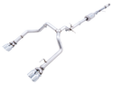 AWE OFF Exhaust 2019-23 Chevy Silverado GMC Sierra 1500 5.3L With Bumper Cutouts - Quad Chrome Tips