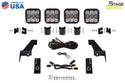 Diode Dynamics Jeep JL SS5 4-Pod CrossLink Grille Lightbar Kit Pro - White Combo