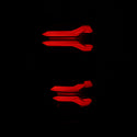 AlphaRex 21-23 Ford F-150 LUXX LED Taillights - Black w/ BLIS