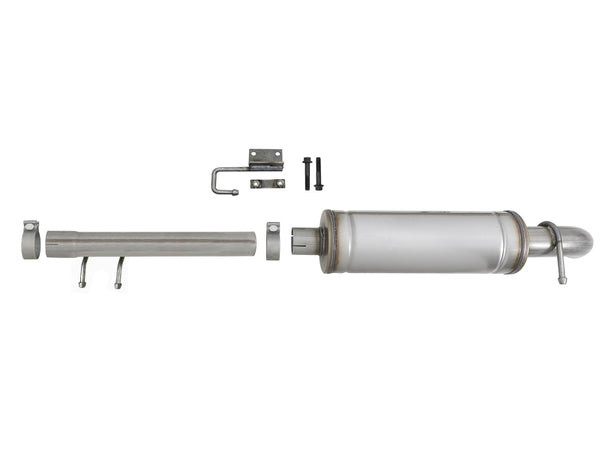 aFe Rock Basher 3in 409 SS Cat-Back Turn-Down Exhaust 12-18 Jeep Wrangler (JK) V6 3.6L/ 07-11 3.8L