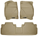 Husky Liners 09-12 Ford Escape/Mazda Tribute (Base/Hybrid) WeatherBeater Combo Tan Floor Liners