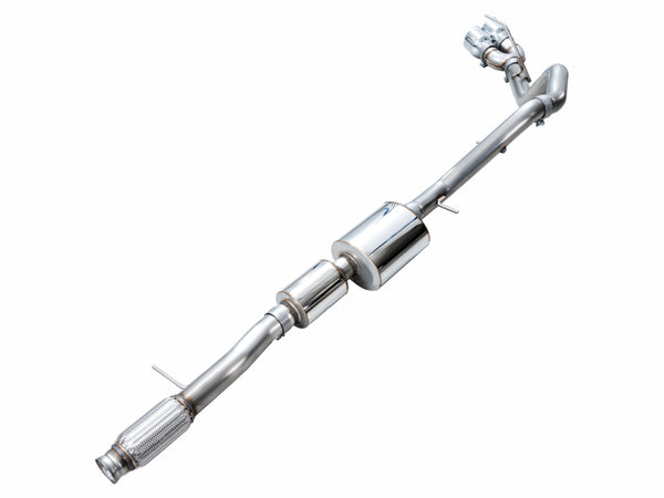 AWE Tuning 2021+ GMC Tahoe/Yukon 5.3L 0FG Side Exit Catback Exhaust - Chrome Silver Tips