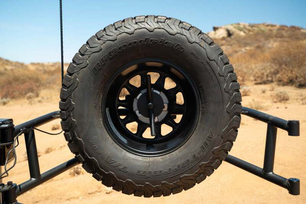 DV8 Offroad 07-18 Jeep Wrangler JK Body Mounted Tire Carrier