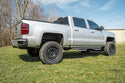 Corsa 14-16 Chevrolet Silverado 3.0in Catback Front Axle Exit Exhaust w/ Twin 4.0in Black Tips