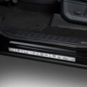 Putco 17-20 Ford SuperDuty Reg/Super Cab w/ SUPERDUTY Etching (2pcs) Black Platinum Door Sills