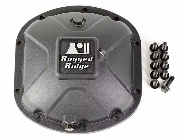 Rugged Ridge Boulder Aluminum Diff Covers Front Dana 30 Rear Dana 35 For 1997-06 Jeep Wrangler TJ