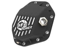 aFe 19-25 GM Trucks Front Diff Cover - Black w/ Machined Fins