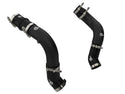 aFe BladeRunner 3in & 3-1/2in AL Hot and Cold Charge Pipe Kit Black RAM Diesel Trucks 25-26 L6-6.7L