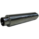MBRP Universal Quiet Tone Muffler 4in Inlet/Outlet 24in Body 6in Dia 30in Overall Aluminum