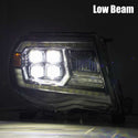 AlphaRex 05-11 Toyota Tacoma NOVA LED Projector Headlights Plank Style Alpha Black w/Actv Light/DRL