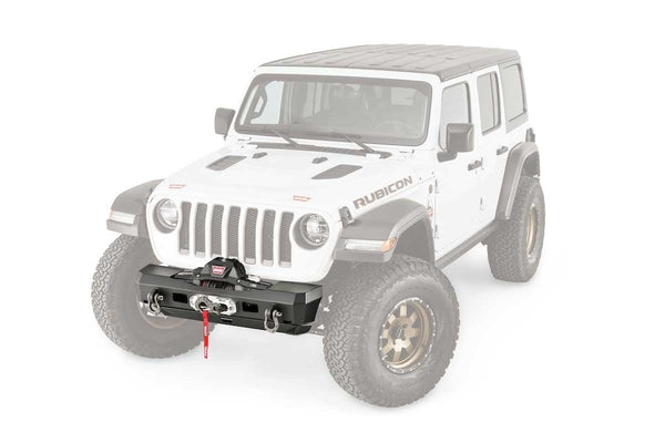 Warn Elite Series Stubby Front Bumper 2018-21 Jeep Wrangler JL, Gladiator