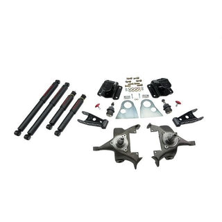 BELLTECH 813ND LOWERING KITS  Front And Rear Complete Kit W/ Nitro Drop 2 Shocks 1994-1999 Dodge Ram 1500 (Std Cab V8 Auto Trans Only) 2 in. F/4 in. R drop W/ Nitro Drop II Shocks
