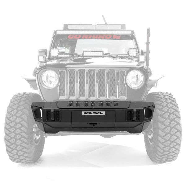 Go Rhino 230111T - Trailline Front Stubby  Bumper - - Textured Black