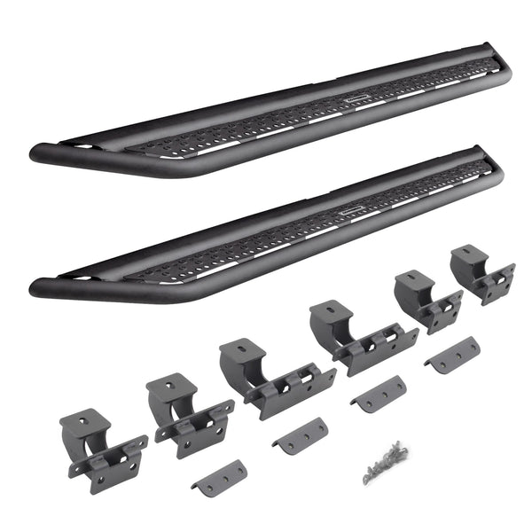 Dominator Xtreme D6 Side Steps with Mounting Brackets Kit - Textured Black