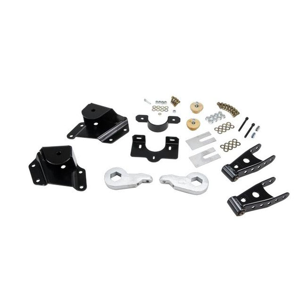 BELLTECH 659 LOWERING KITS  Front And Rear Complete Kit W/O Shocks 2005-2006 Chevrolet Silverado/Sierra (Ext Cab w/ Factory Front Torsion bar) 1 in. or 2 in. F/4 in. R drop W/O Shocks