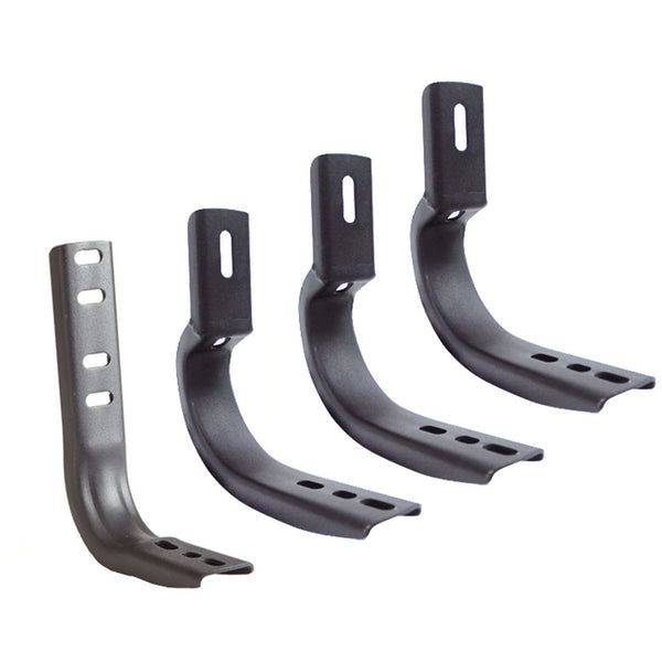 Go Rhino 6840436 - OE Xtreme Wheel To Wheel Side Steps - Mounting Brackets Only - Black Powder Coat