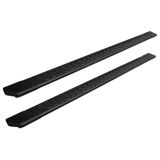 Raptor Series 5 in Full Tread Slide Track Running Boards Black Textured Aluminum