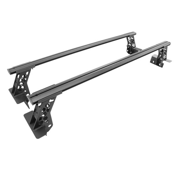 Go Rhino 5935000T - XRS Cross Bars - Truck Bed Rail Kit For Mid-Sized Trucks Without Tonneau Covers - Textured Black