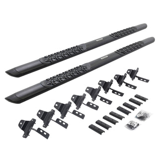 Go Rhino V3451687T - V3 Series Aluminum Side Steps with Mounting Brackets - Textured Black