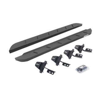 Go Rhino 63492648ST - RB10 Slim Line Running Boards With Mounting Brackets - Protective Bedliner Coating