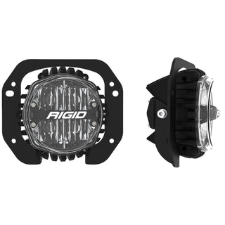 RIGID 2018-2021 Jeep Rubicon/Gladiator Fog Mounts Includes 1 Pair 360-Series SAE 4 Inch Yellow