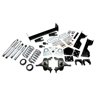 BELLTECH 817SP LOWERING KITS  Front And Rear Complete Kit W/ Street Performance Shocks 1994-1999 Dodge Ram 1500 (Std Cab V8 Auto Trans Only) 4 in. or 5 in. F/6 in. or 7 in. R drop W/ Street Performance Shocks
