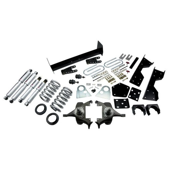 BELLTECH 817SP LOWERING KITS  Front And Rear Complete Kit W/ Street Performance Shocks 1994-1999 Dodge Ram 1500 (Std Cab V8 Auto Trans Only) 4 in. or 5 in. F/6 in. or 7 in. R drop W/ Street Performance Shocks