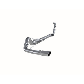 MBRP Exhaust 4in. Turbo Back; Single Side Exit; (Aluminized 3in. downpipe); T409