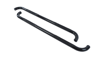 4000 Series Side Steps with Mounting Brackets Kit - Black Powder Coat