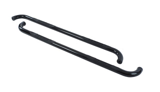 4000 Series Side Steps with Mounting Brackets Kit - Black Powder Coat