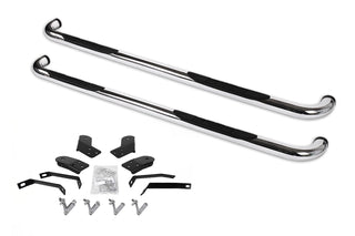 4000 Series Side Steps with Mounting Brackets Kit - Chrome