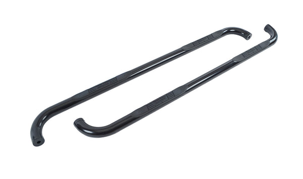 4000 Series Side Steps with Mounting Brackets Kit - Black Powder Coat