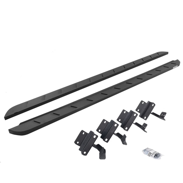 Go Rhino 63417780SPC - RB10 Slim Line Running Boards With Mounting Brackets - Textured Black